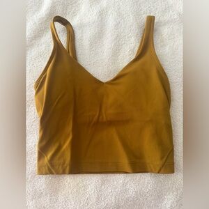 Lululemon Mustard Cropped Align Tank Tp